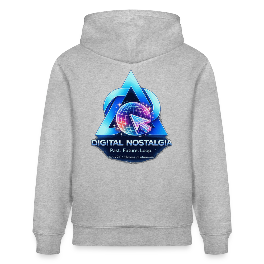 Organic Hoody - Eternal Quantum Era - heather grey