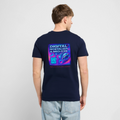 Organic T-Shirt - Digital Nostalgia - navy