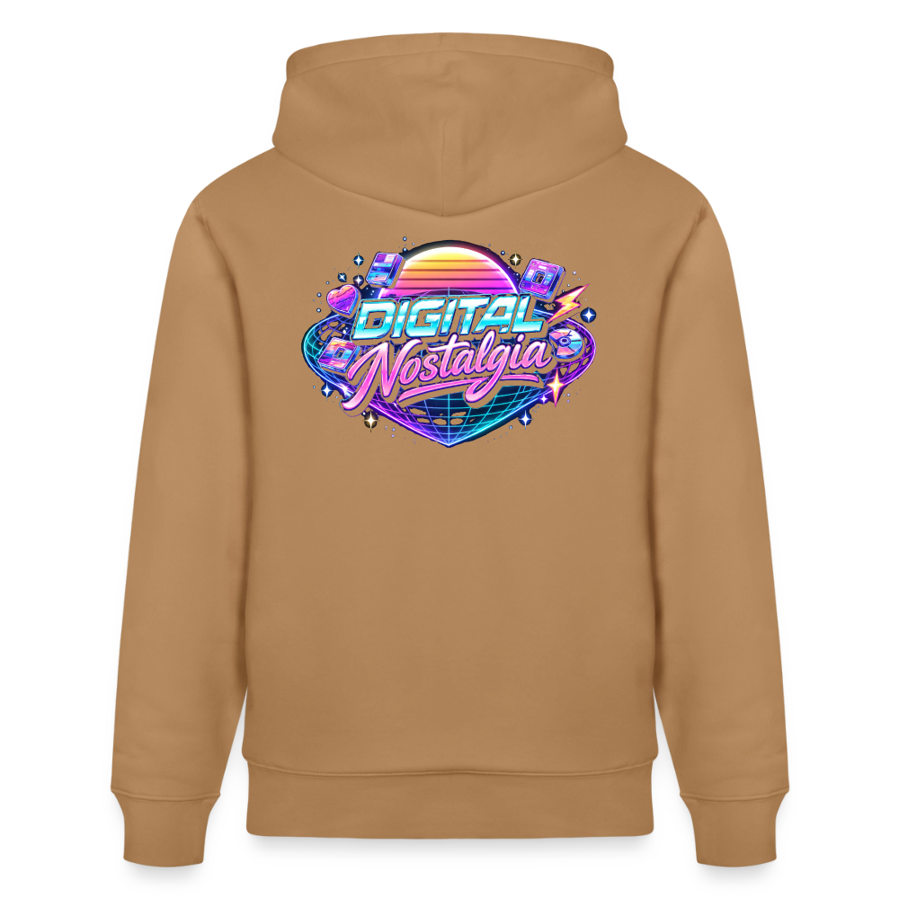 Organic Hoody - Retro Future Wave - latte