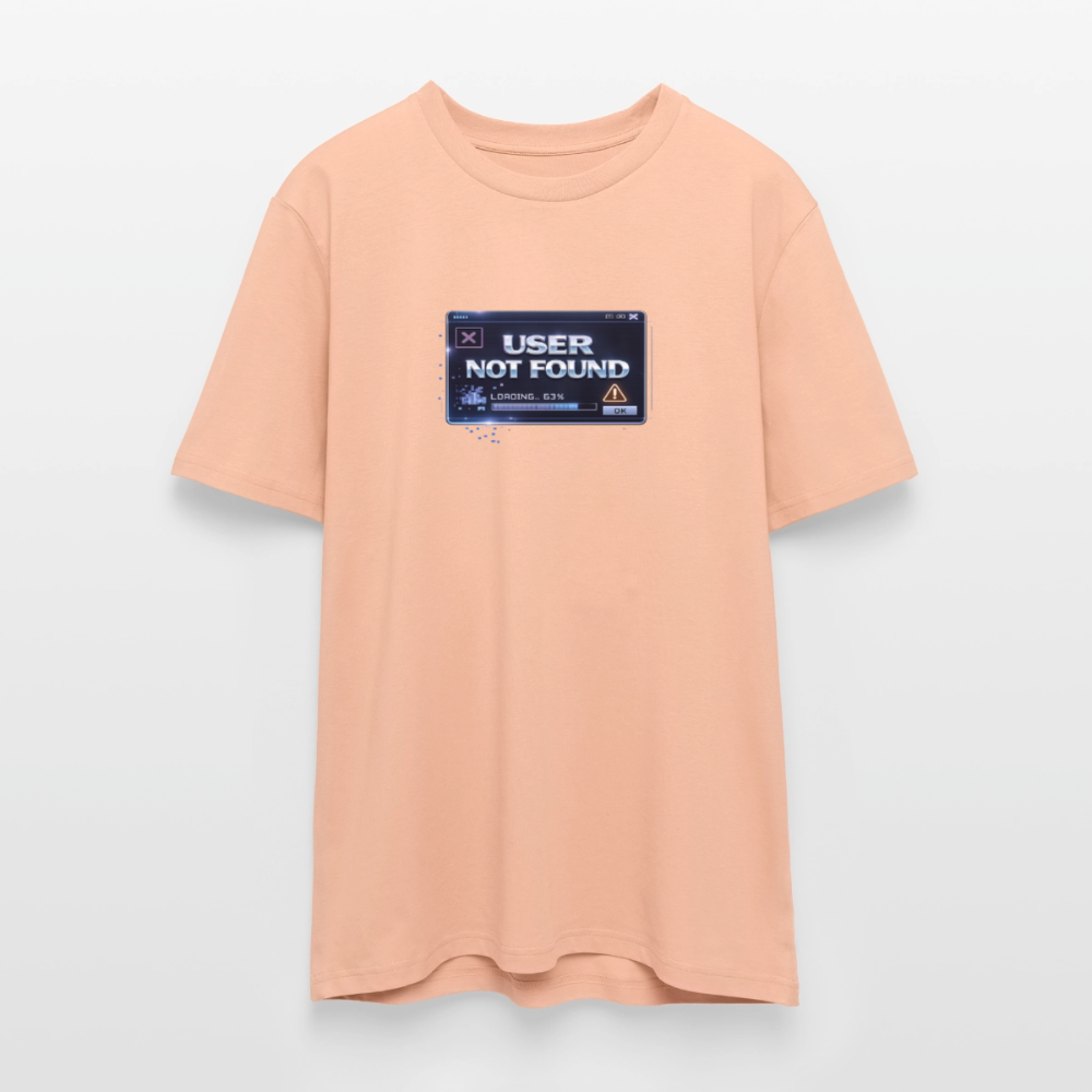 Organic T-Shirt - User Not Found - peach