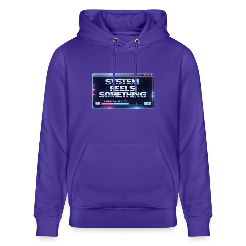 Organic Hoody - Sentience Loading Now - purple love 