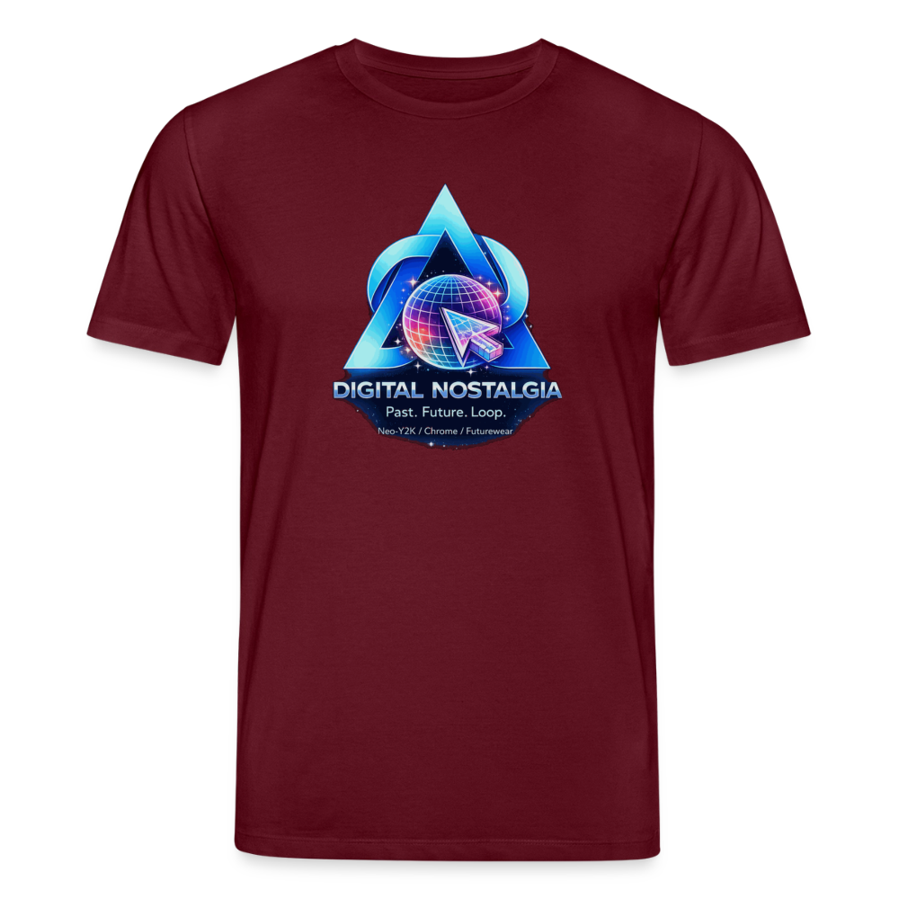 Organic T-Shirt - Eternal Quantum Era - burgundy