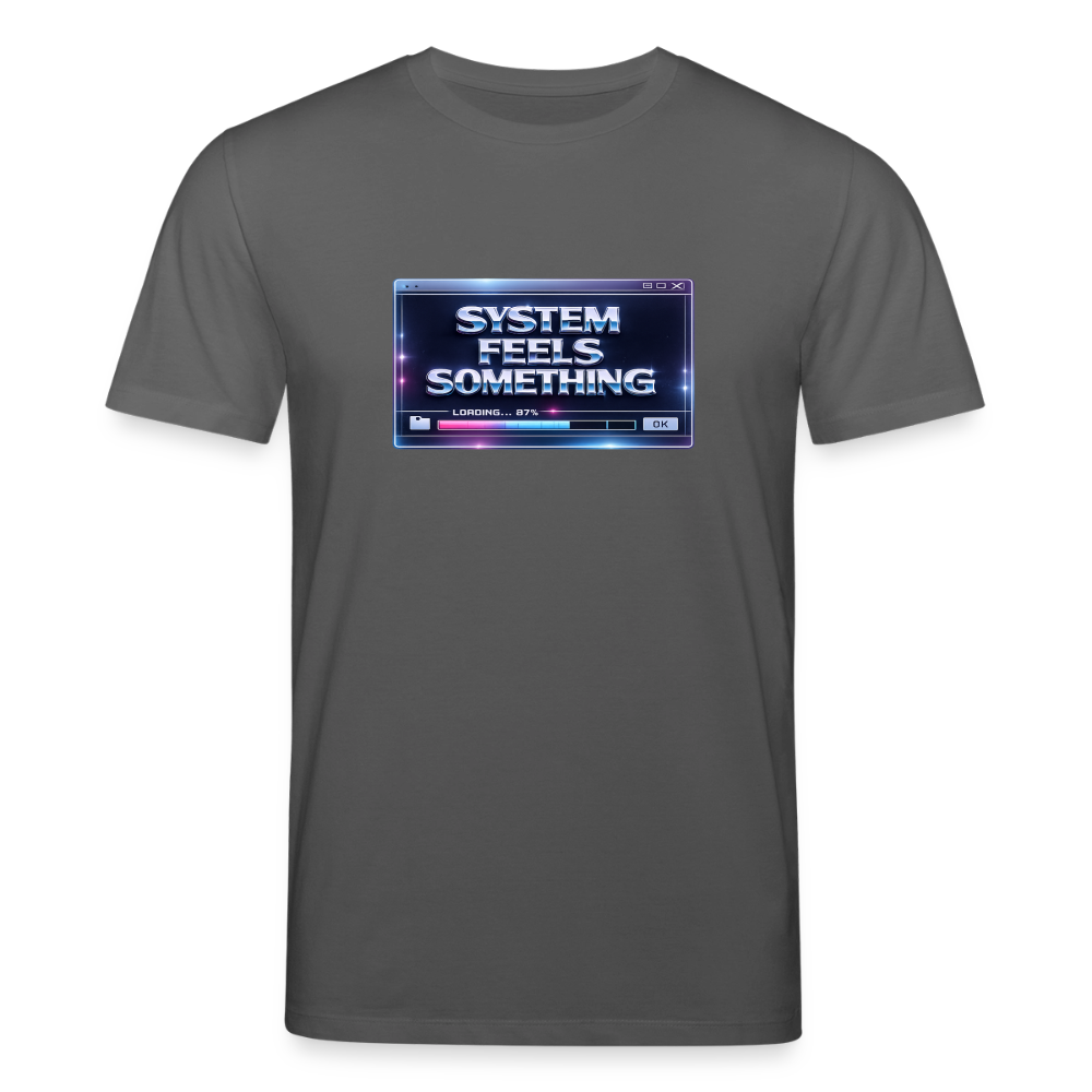 Organic T-Shirt - Sentience Loading Now - anthracite