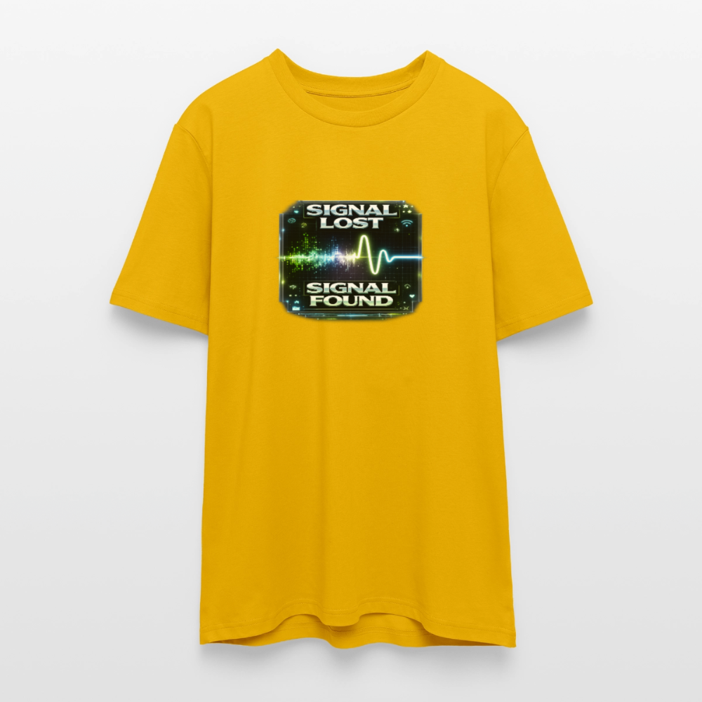 Organic T-Shirt - Signal Restored - spectra yellow