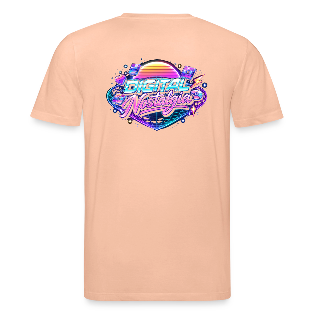 Organic T-Shirt - Retro Future Wave - peach