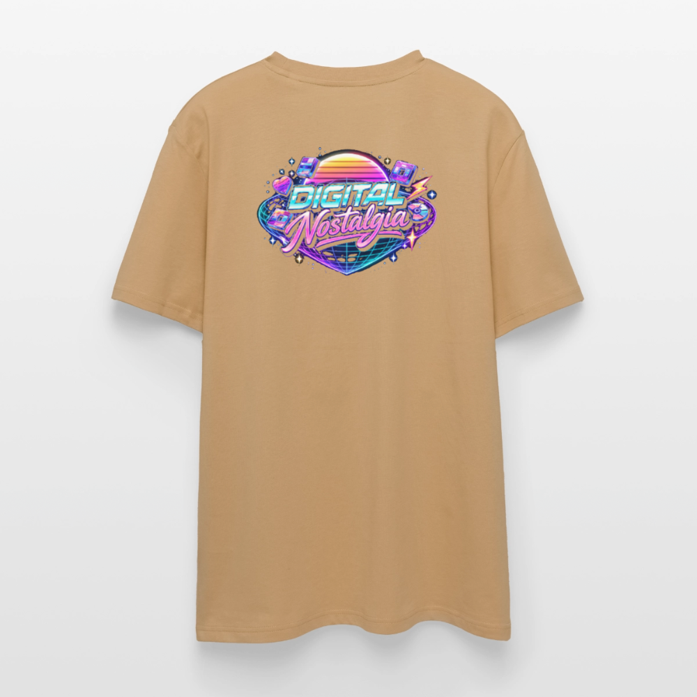 Organic T-Shirt - Retro Future Wave - caramel 