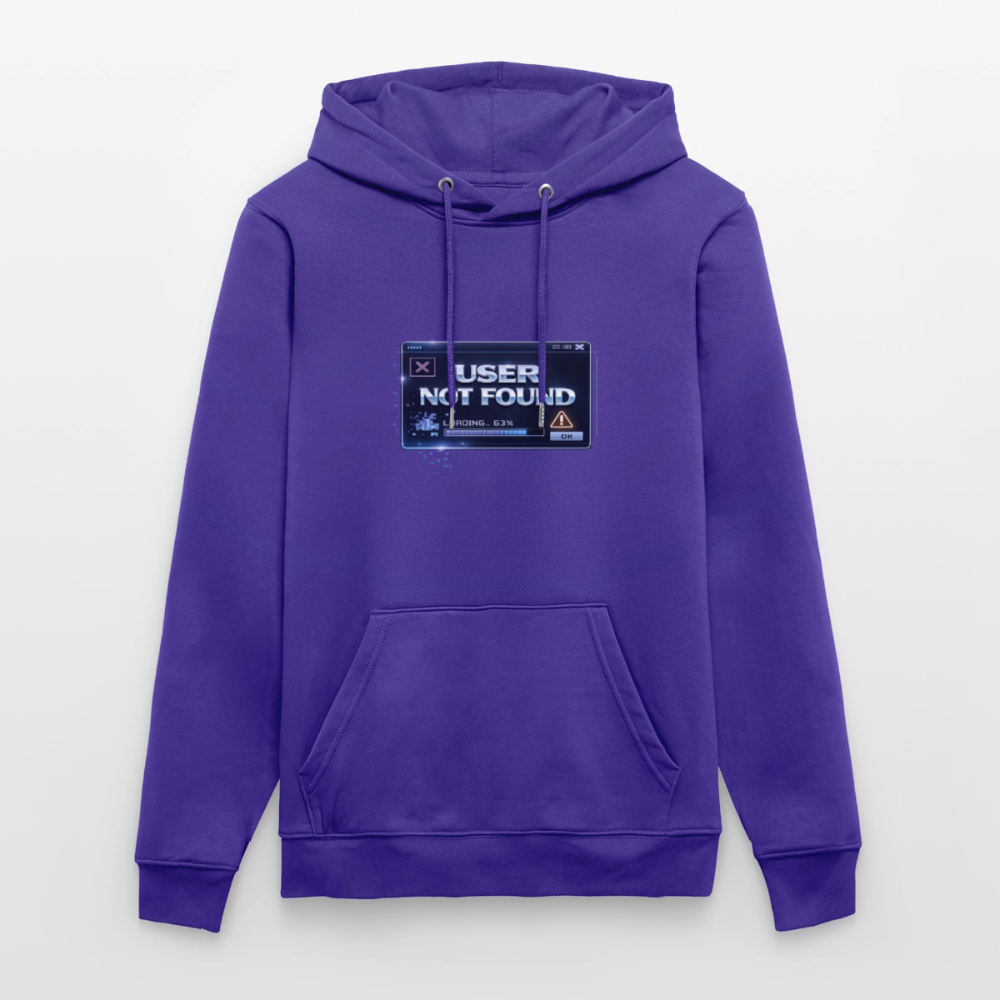 Organic Hoody - User Not Found - purple love 