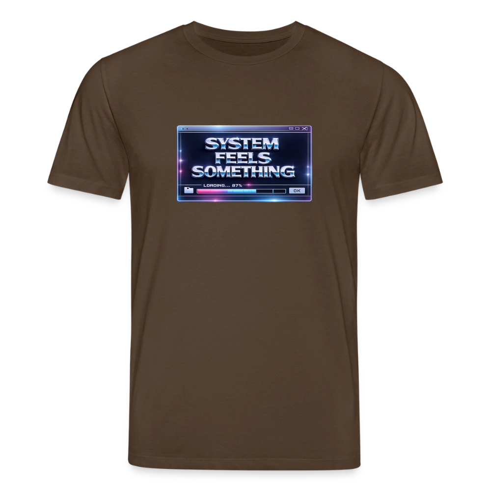 Organic T-Shirt - Sentience Loading Now - mocha