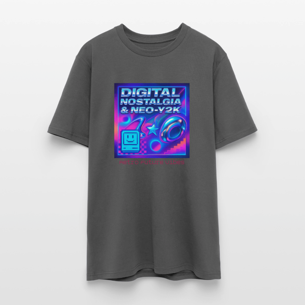 Organic T-Shirt - Digital Nostalgia - anthracite