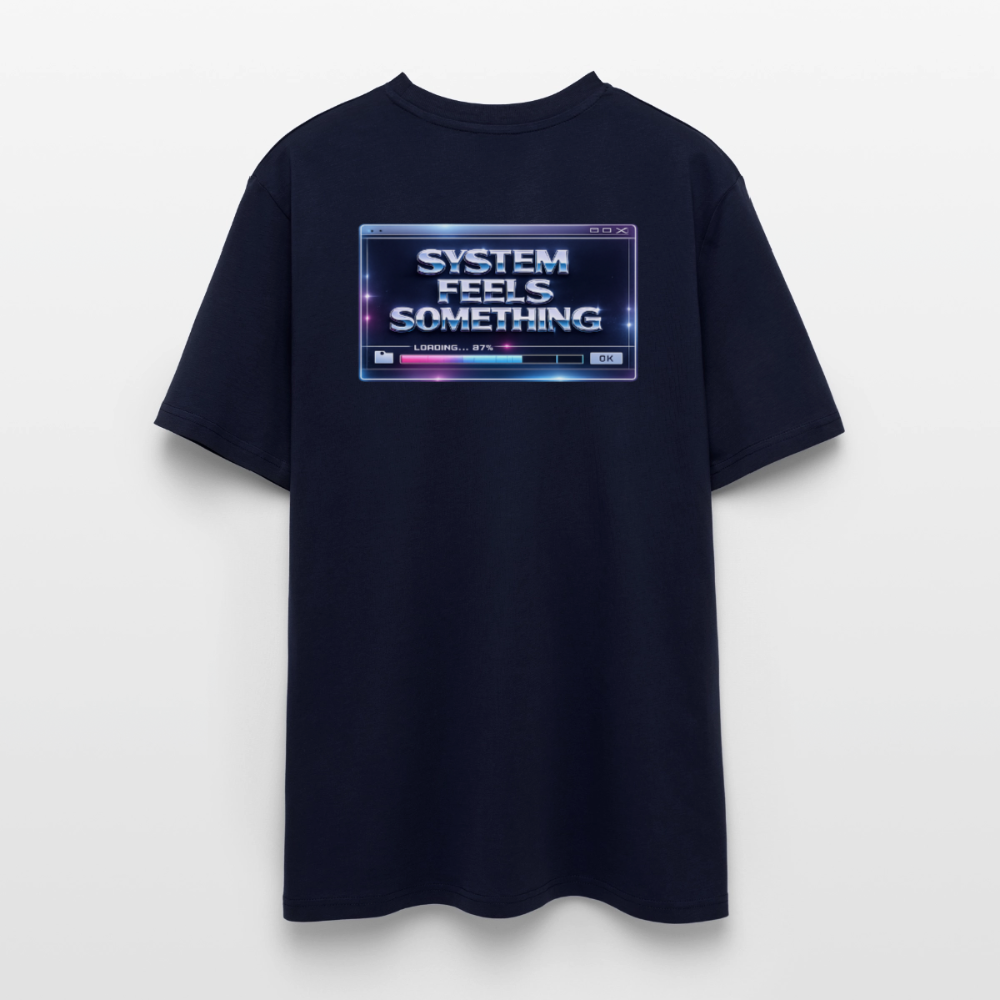 Organic T-Shirt - Sentience Loading Now - navy