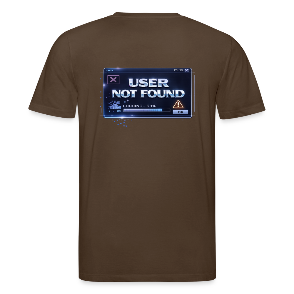 Organic T-Shirt - User Not Found - mocha