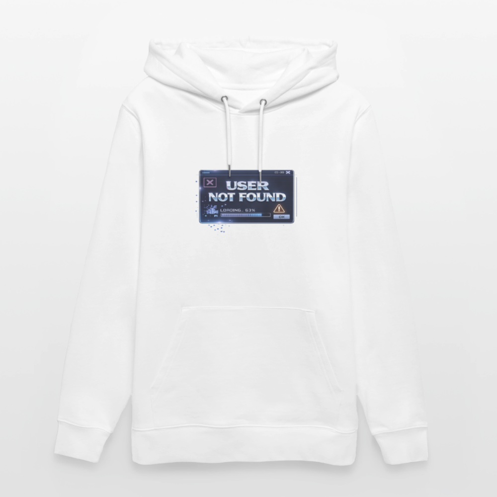 Organic Hoody - User Not Found - white