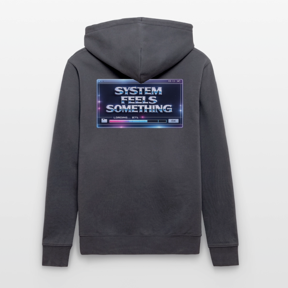 Organic Hoody - Sentience Loading Now - indigo blue