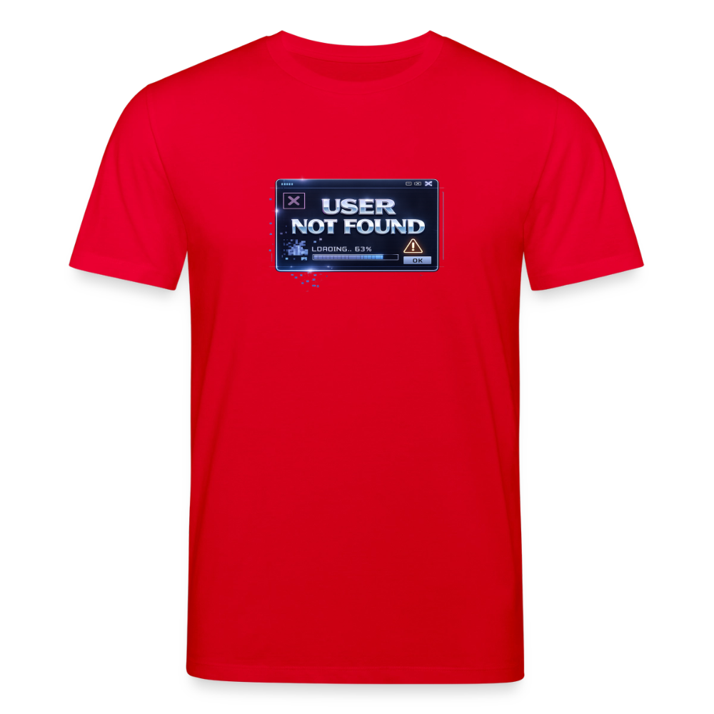 Organic T-Shirt - User Not Found - red