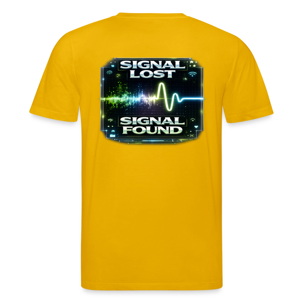 Organic T-Shirt - Signal Restored - spectra yellow