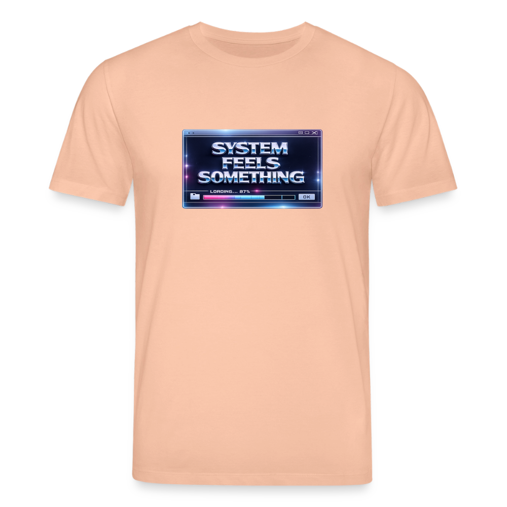 Organic T-Shirt - Sentience Loading Now - peach
