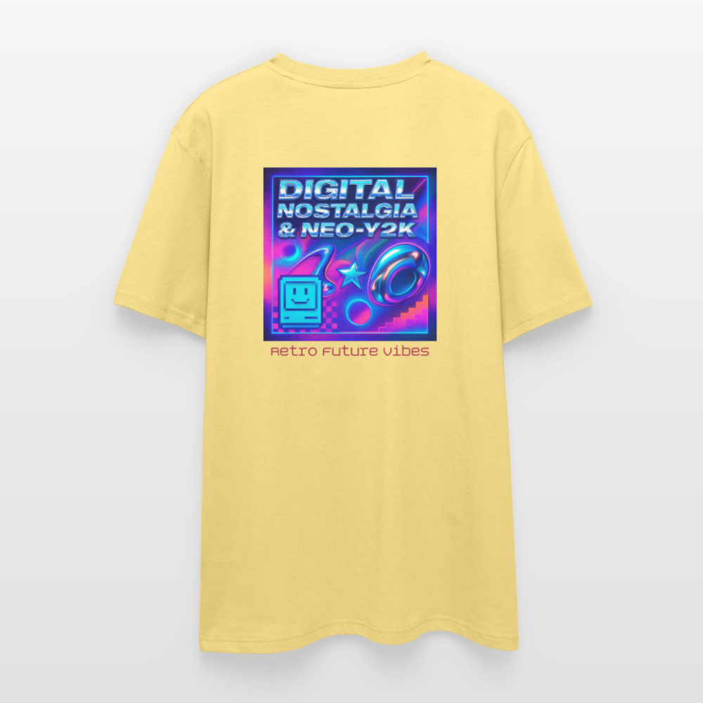 Organic T-Shirt - Digital Nostalgia - viva yellow 