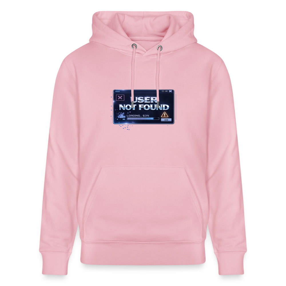 Organic Hoody - User Not Found - cotton pink