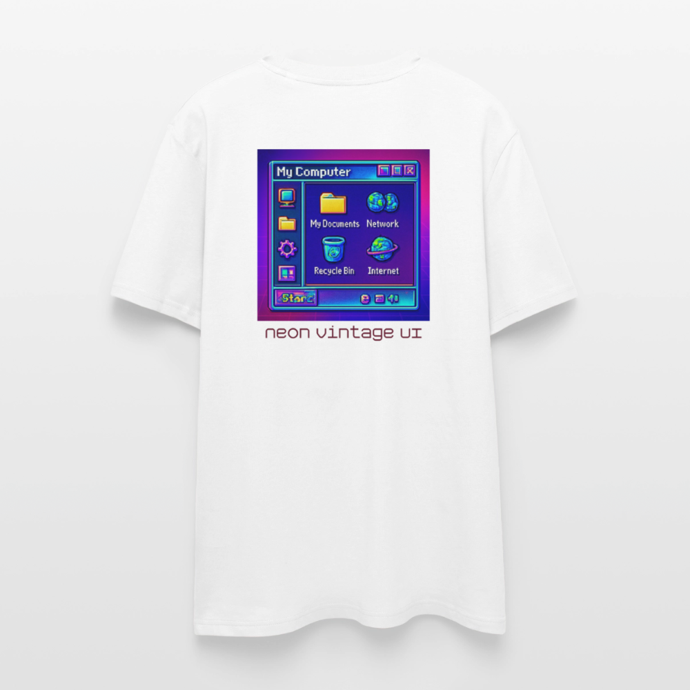 Organic T-Shirt - Retro Desktop - white