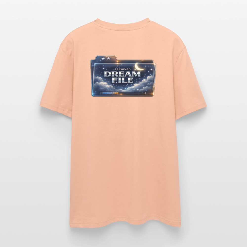 Organic T-Shirt - Archived Dream File - peach