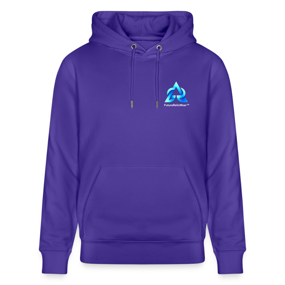 Organic Hoody - Neon Geometrics - purple love 
