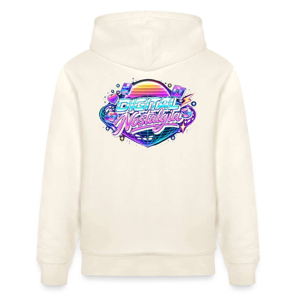Organic Hoody - Retro Future Wave - natural white