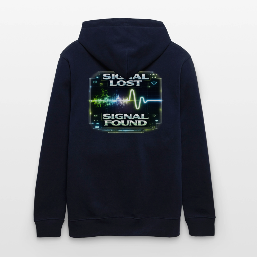 Organic Hoody - Signal Restored - navy