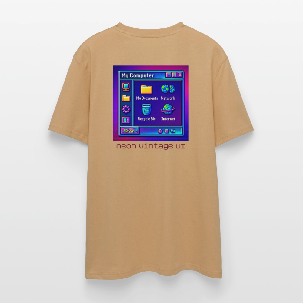 Organic T-Shirt - Retro Desktop - caramel 
