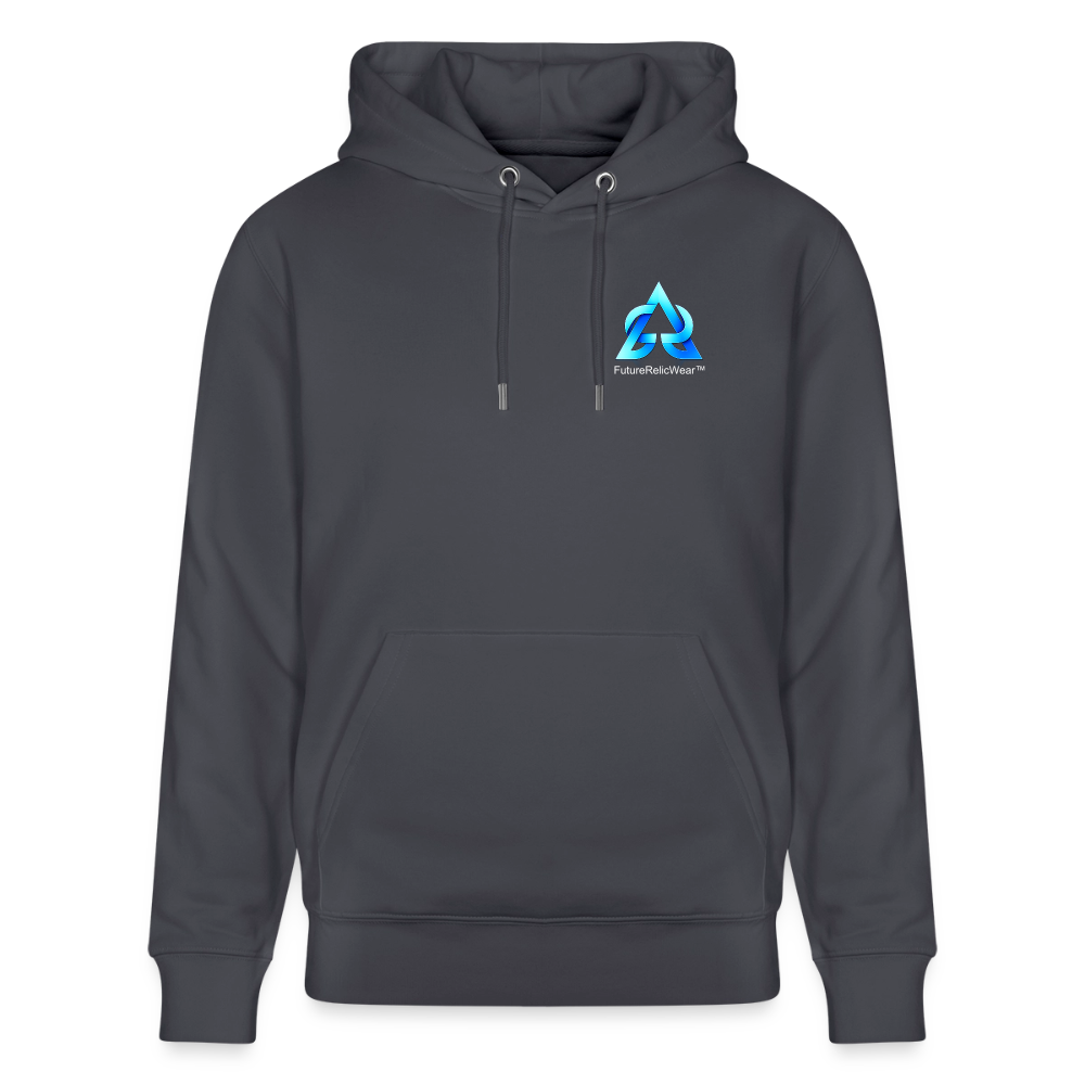 Organic Hoody - Retro Future Wave - indigo blue