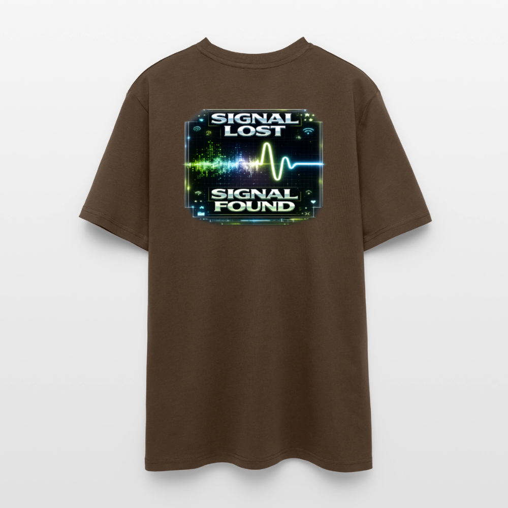 Organic T-Shirt - Signal Restored - mocha