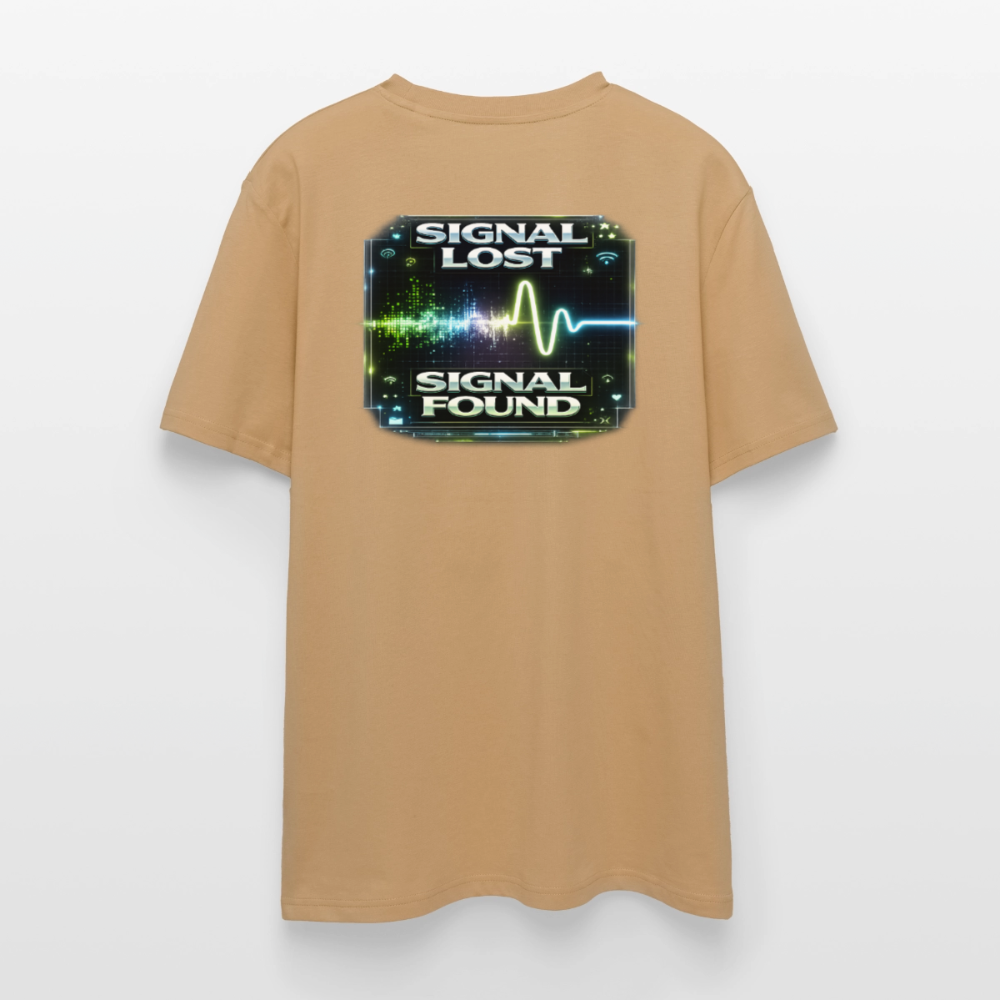 Organic T-Shirt - Signal Restored - caramel 