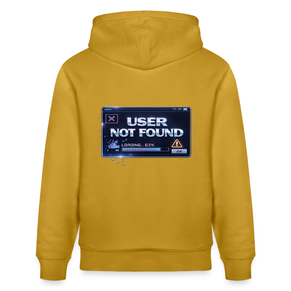 Organic Hoody - User Not Found - ochre