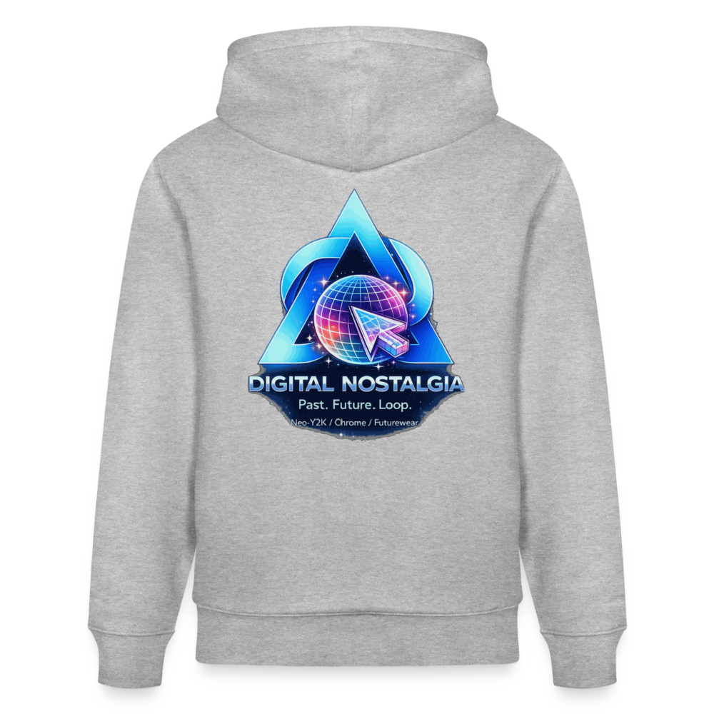 Organic Hoody - Eternal Quantum Era - heather grey