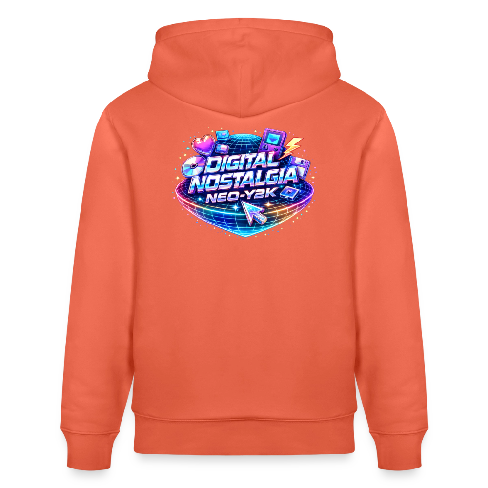 Organic Hoody - Neo Y2K Revival - light red