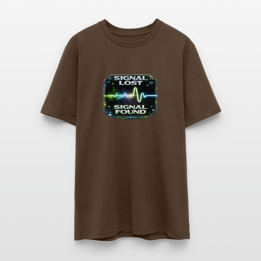 Organic T-Shirt - Signal Restored - mocha