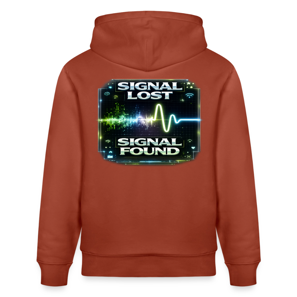 Organic Hoody - Signal Restored - heritage brown