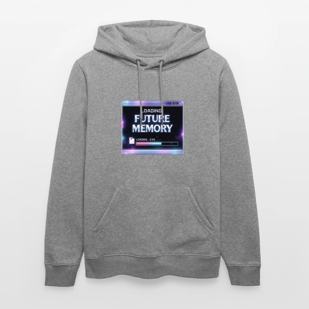Organic Hoody - Future Memory - slub heather grey