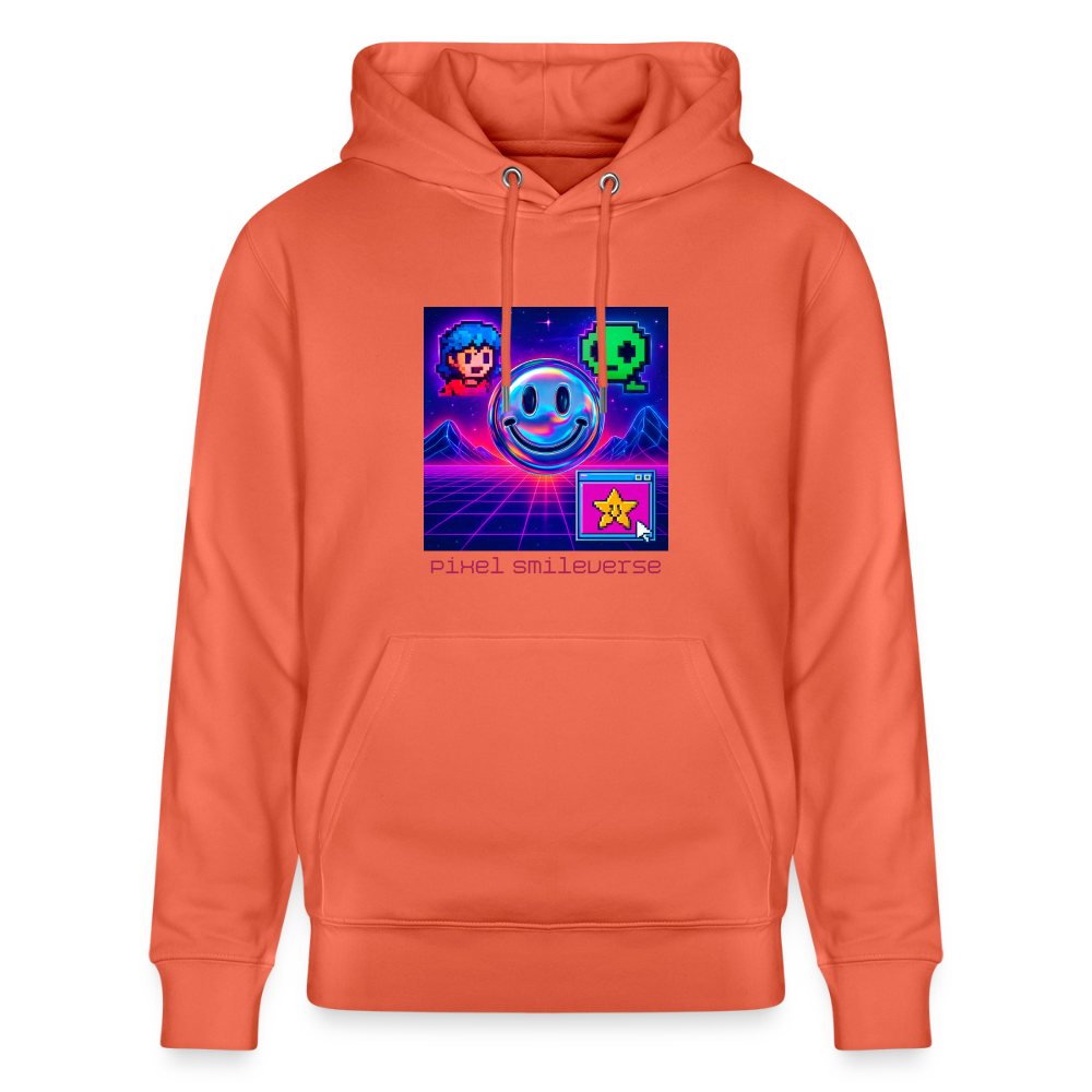 Organic Hoody - Retro Arcade Dream - light red