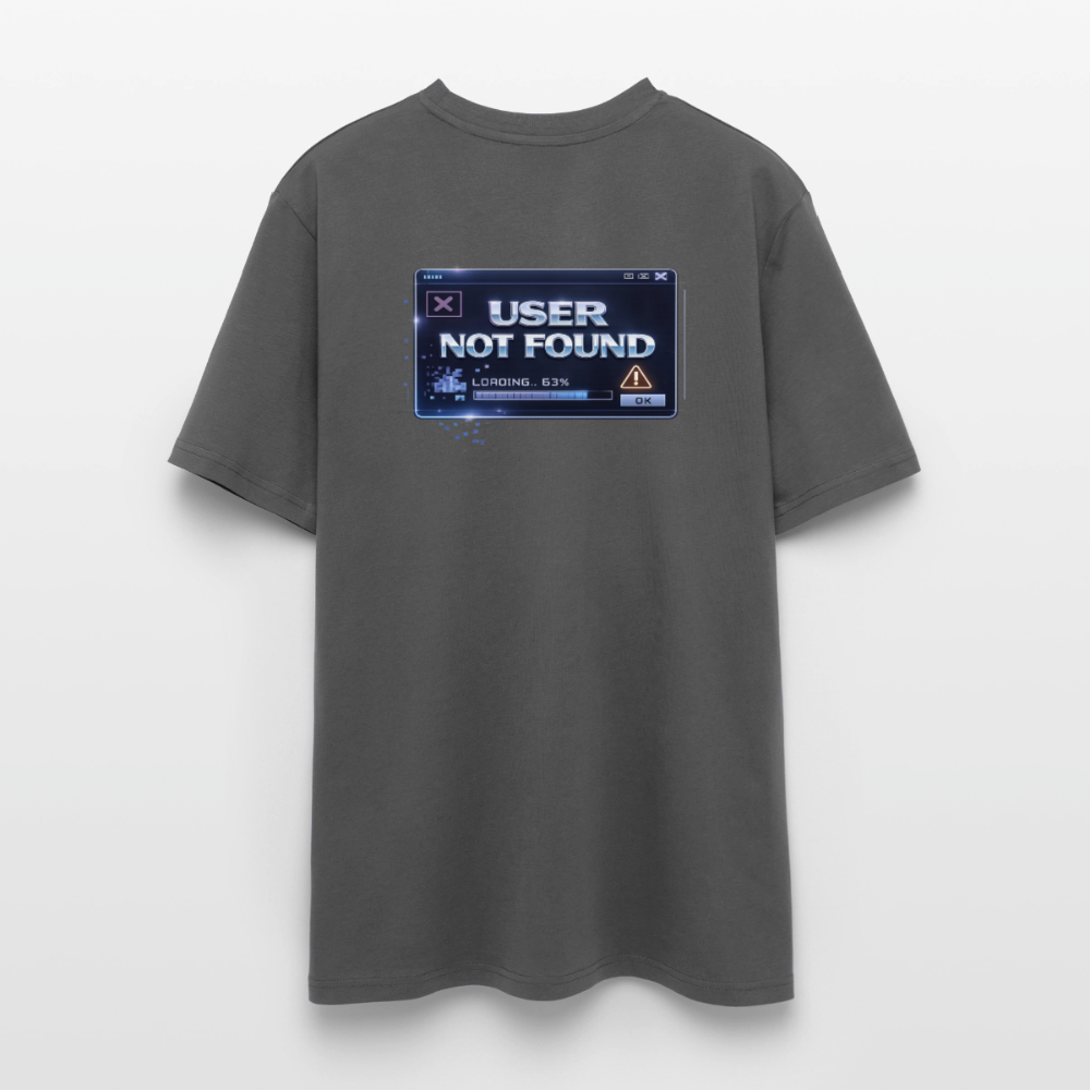 Organic T-Shirt - User Not Found - anthracite