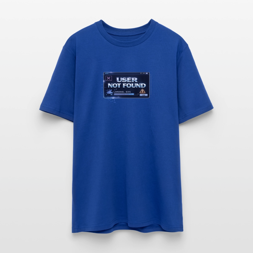 Organic T-Shirt - User Not Found - majorelle blue