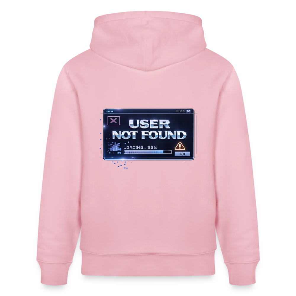 Organic Hoody - User Not Found - cotton pink