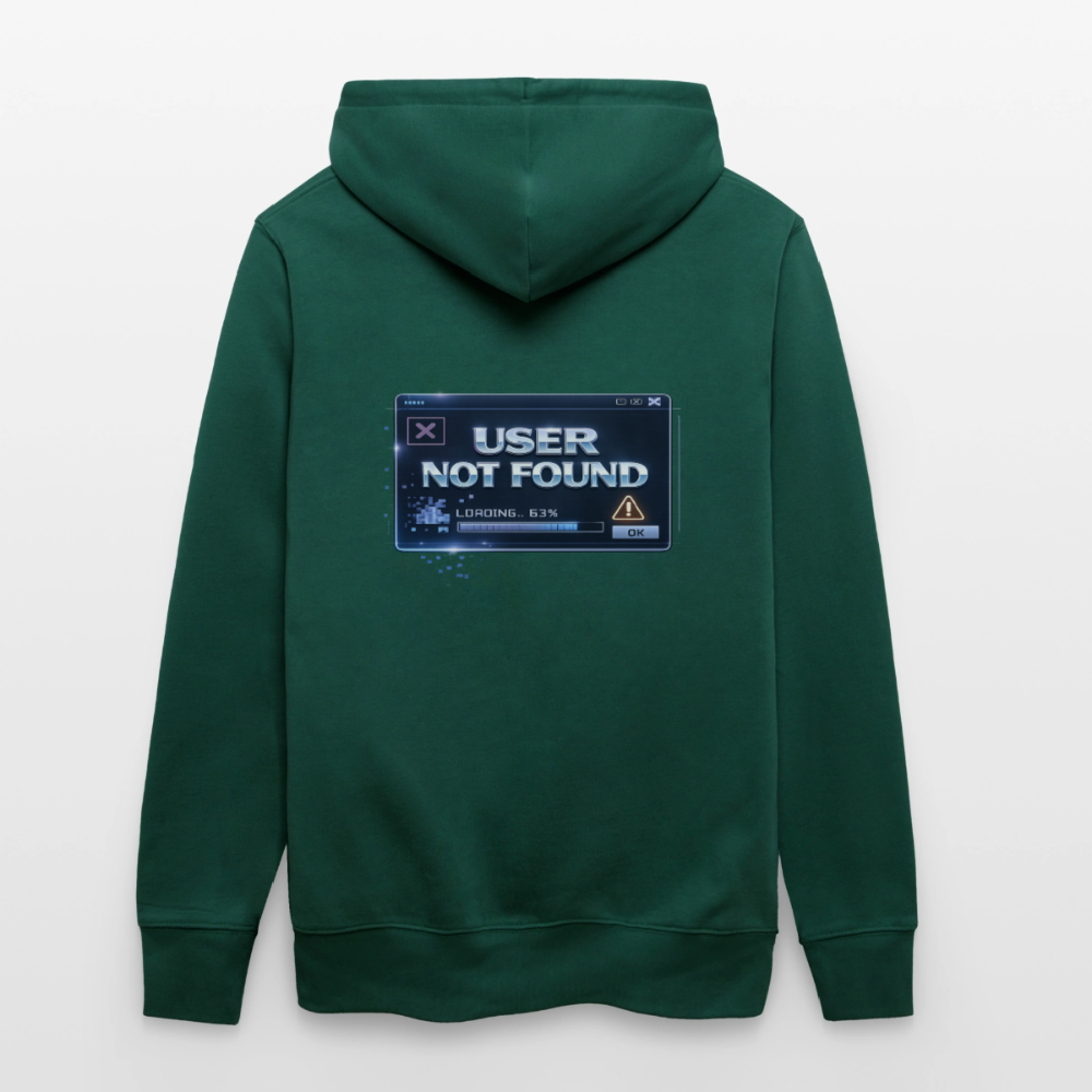 Organic Hoody - User Not Found - forest