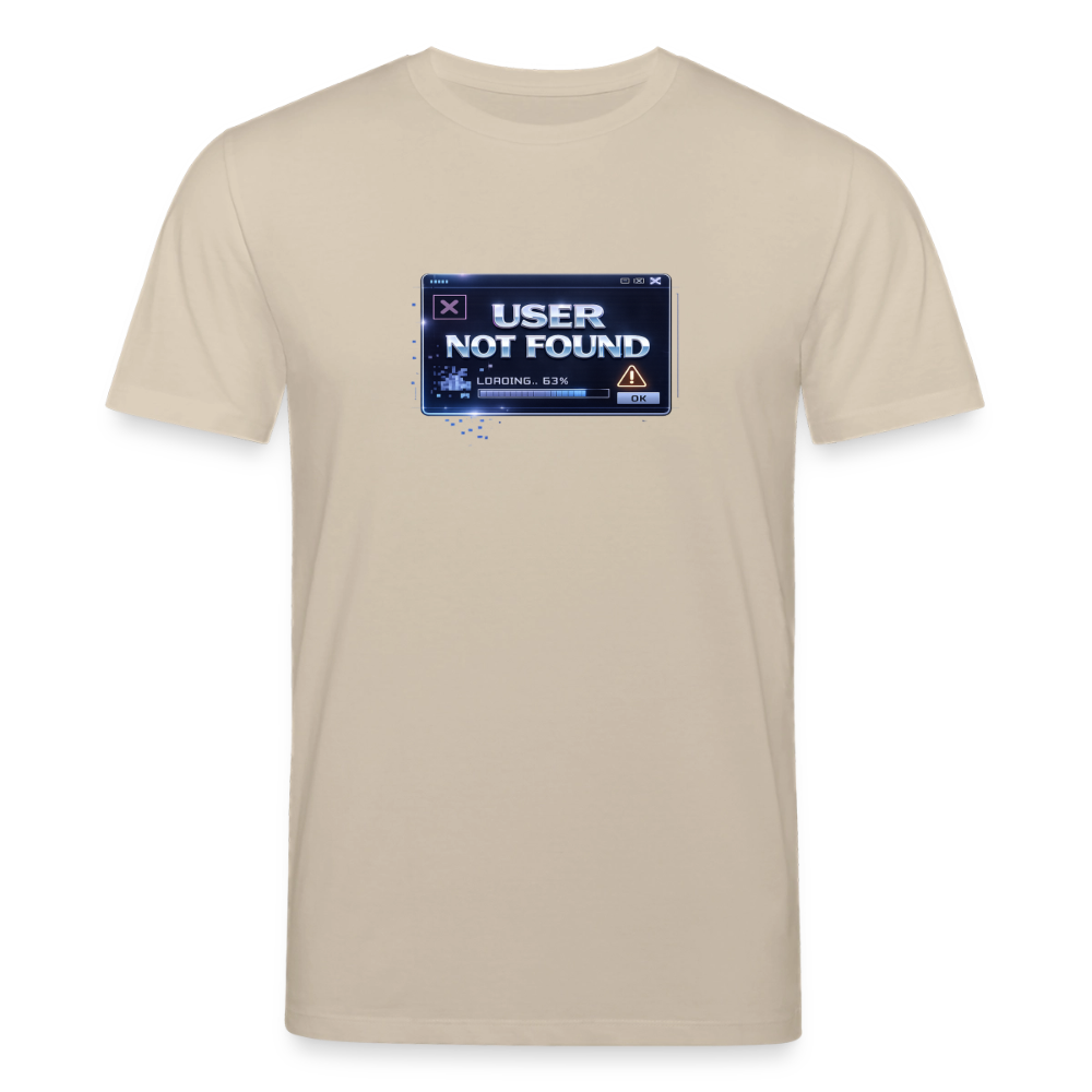 Organic T-Shirt - User Not Found - beige