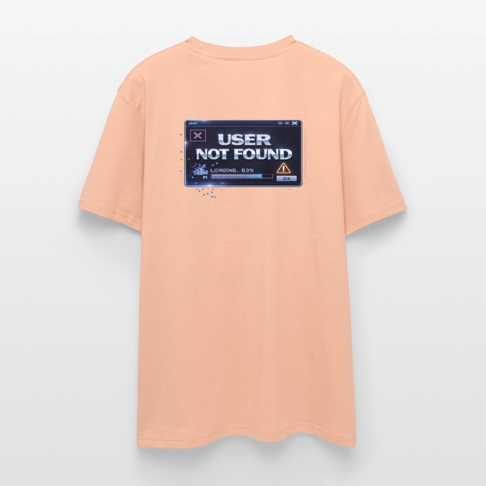 Organic T-Shirt - User Not Found - peach