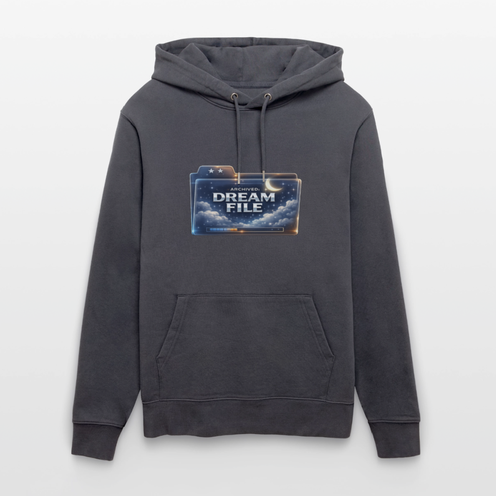 Organic Hoody - Archived Dream File - indigo blue