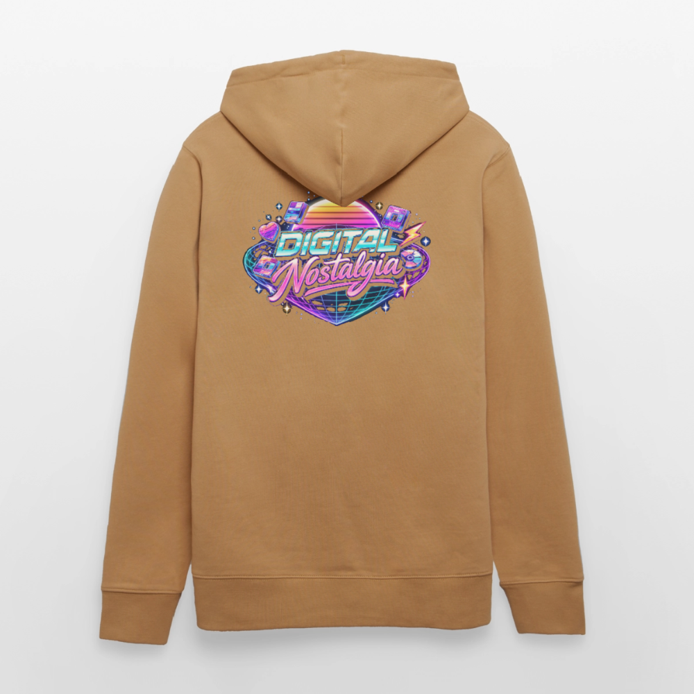 Organic Hoody - Retro Future Wave - latte