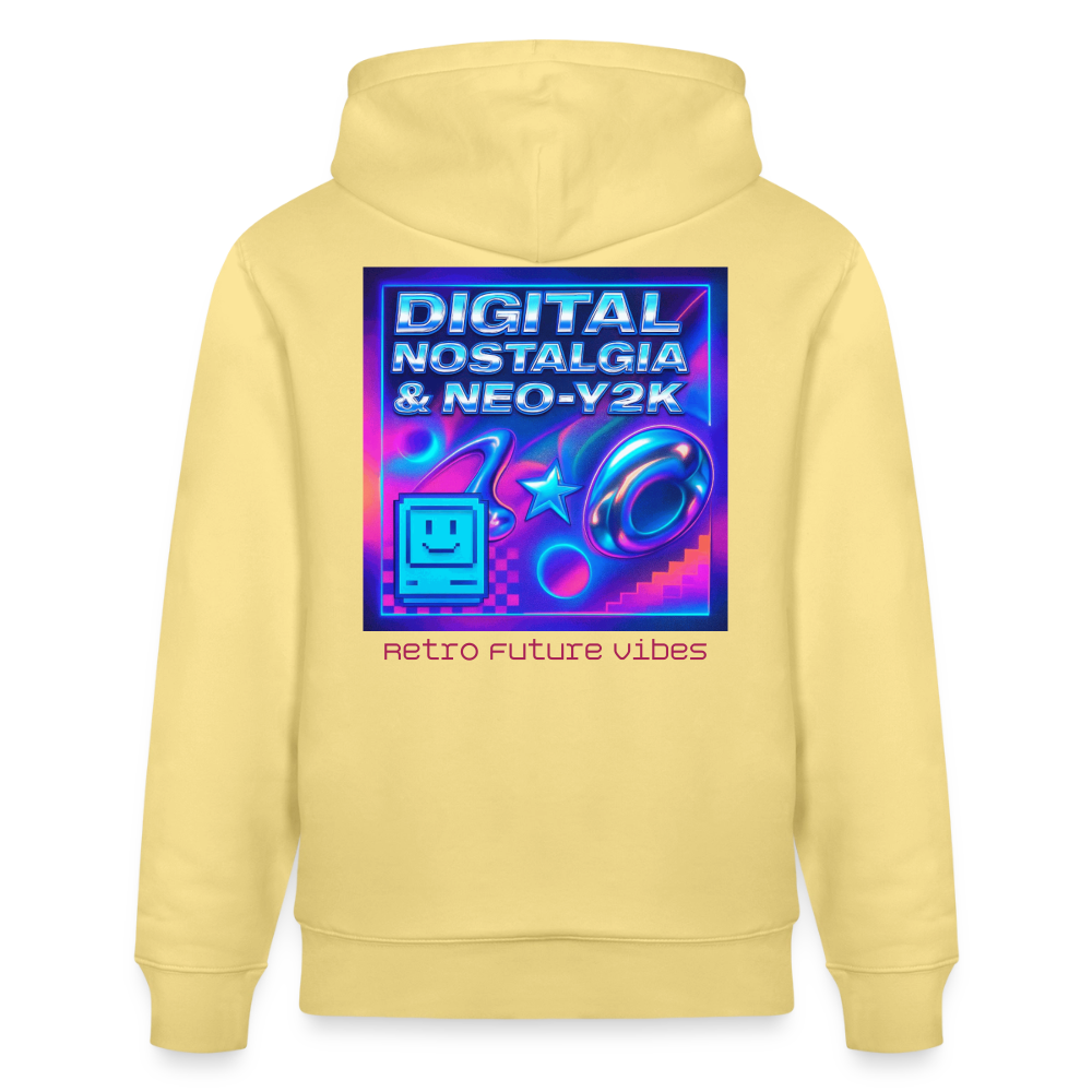 Organic Hoody - Digital Nostalgia - viva yellow 