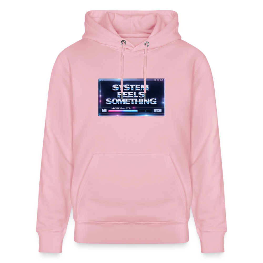 Organic Hoody - Sentience Loading Now - cotton pink