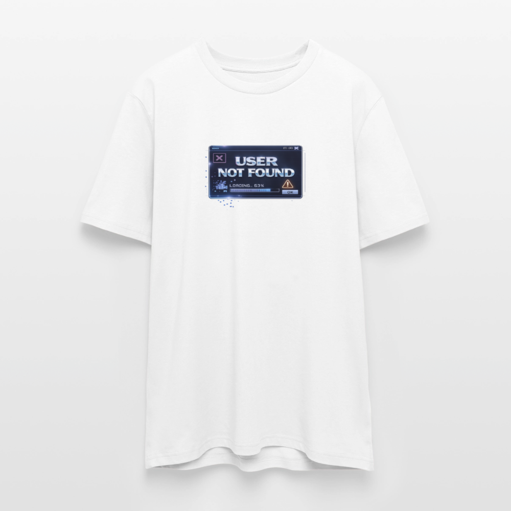 Organic T-Shirt - User Not Found - white