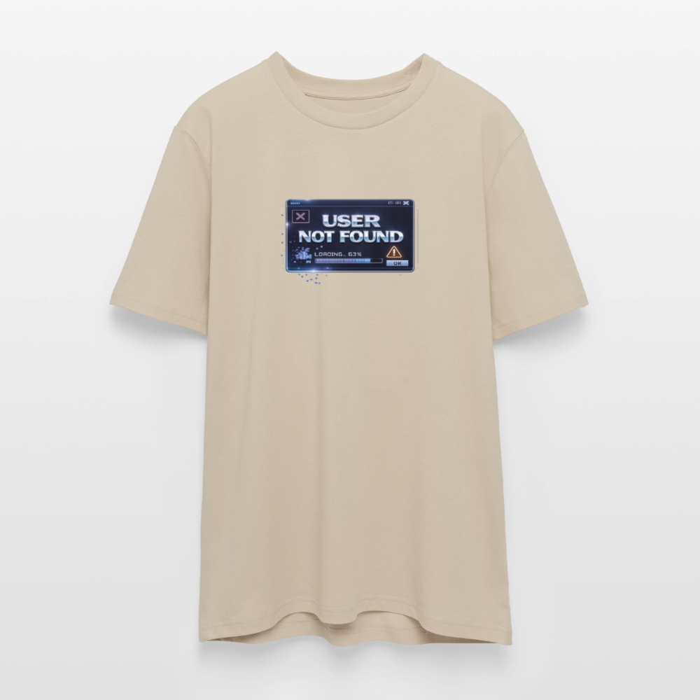 Organic T-Shirt - User Not Found - beige